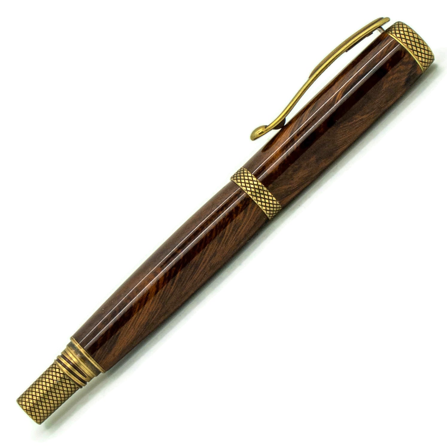 JR Milton Dayacom Antique Brass Rollerball Fountain 