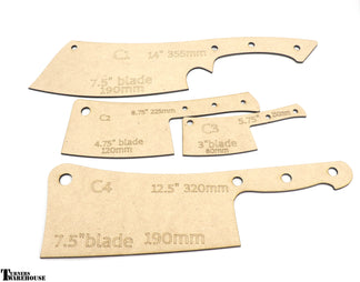 Cleaver Variants Knife Templates | Turners Warehouse