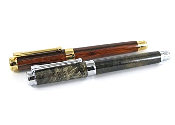 Leveche Rollerball Fountain Beaufort Ink Gold and Chrome