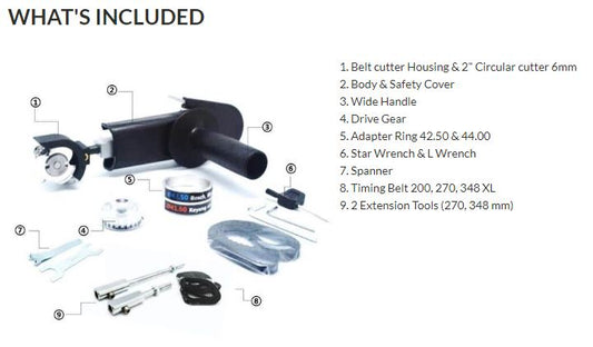 Manpa 2" Belt Cutter - Master (5/8"-11)