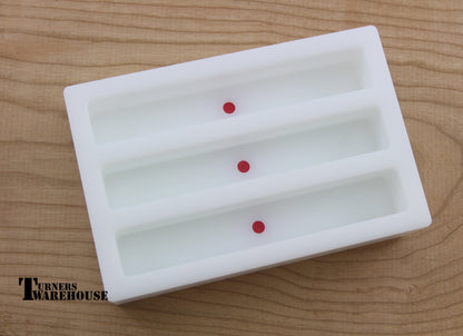 Maker Select HDPE Pen Blank Mold 3 Cavity Mold 7/8"