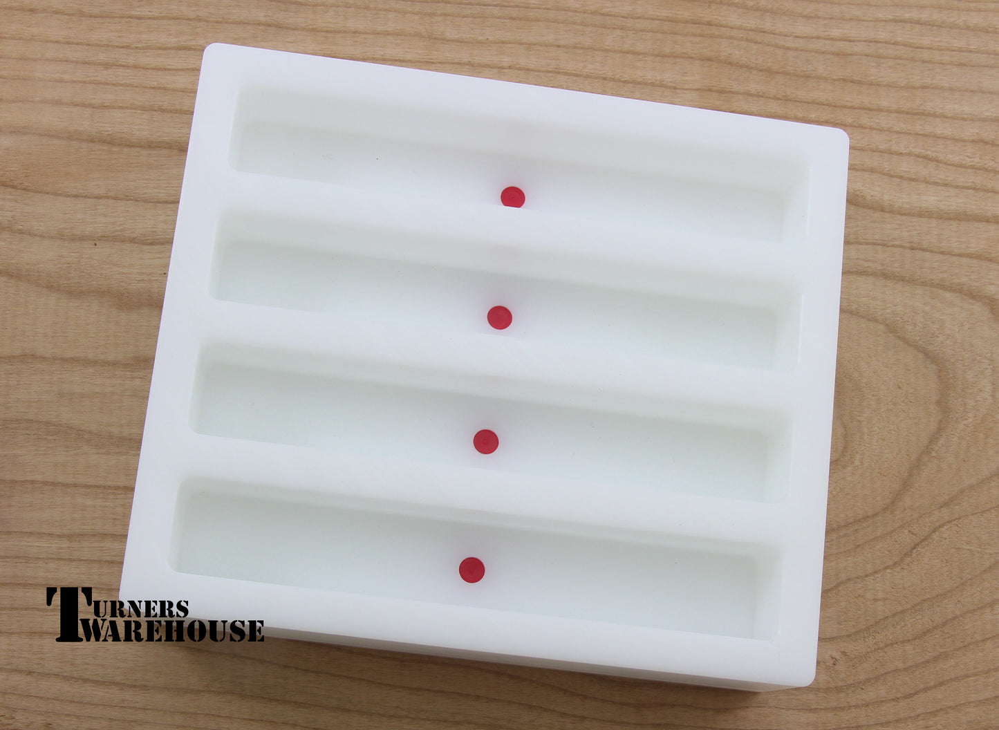 Maker Select HDPE Pen Blank Mold 4 Cavity Mold 7/8"