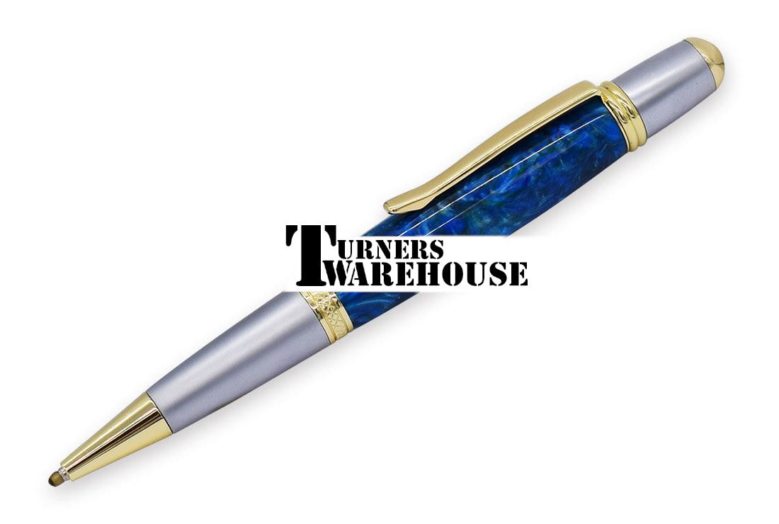 Monarch Pen Kit Gold with Satin Chrome