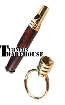 Secret Compartment Whistle Key Chain Kit Gold