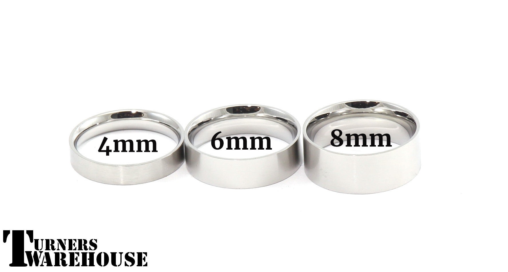 Stainless Steel Comfort Ring Core 4mm 6mm 8mm