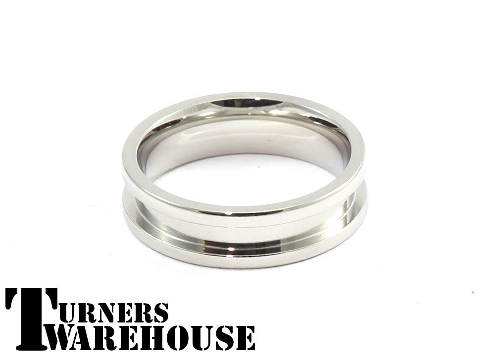 Stainless Steel Inlay Ring Core 6mm width