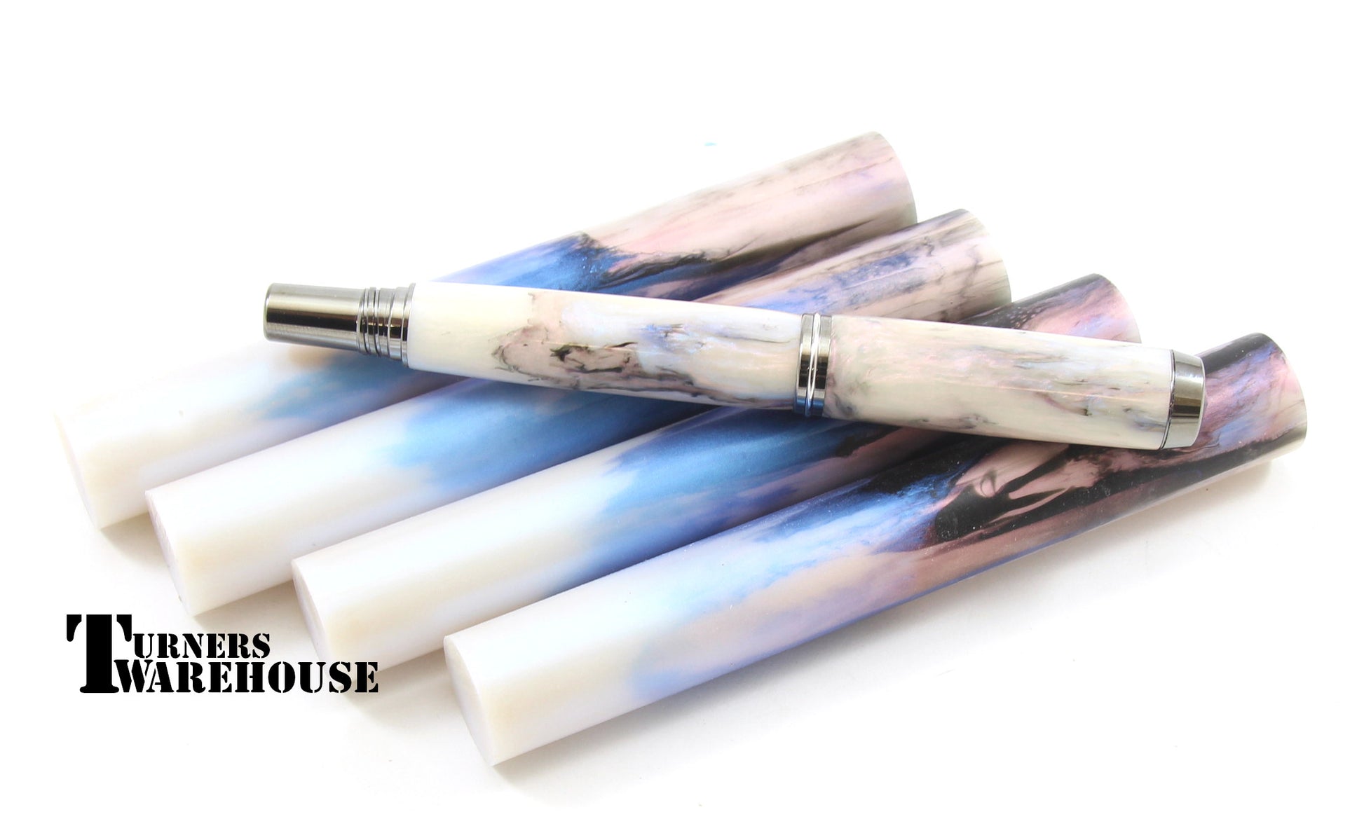 Top Choice Pen Blanks Abalone with sample pen