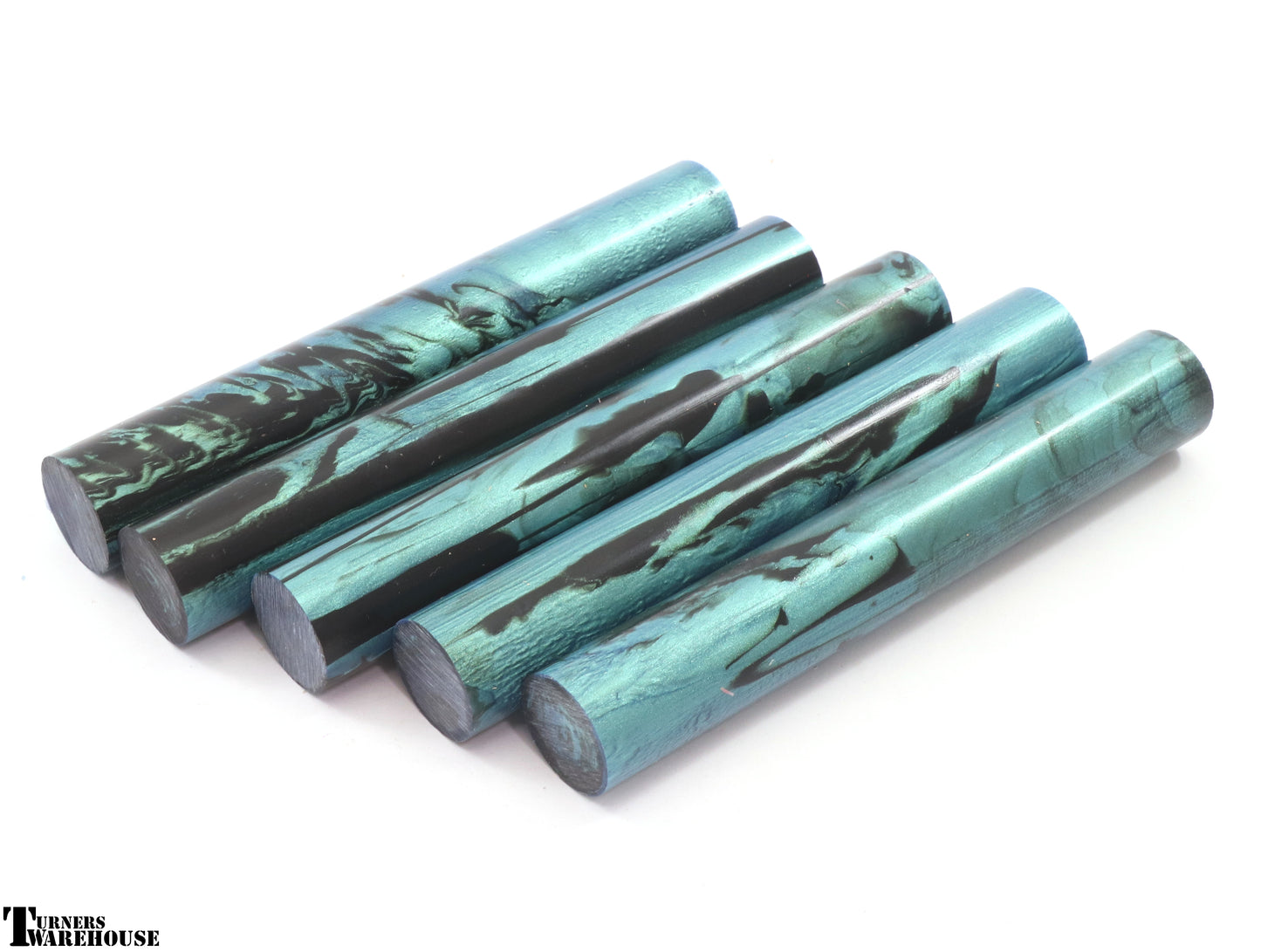 Top Choice Pen Blanks Blue/Green with Black
