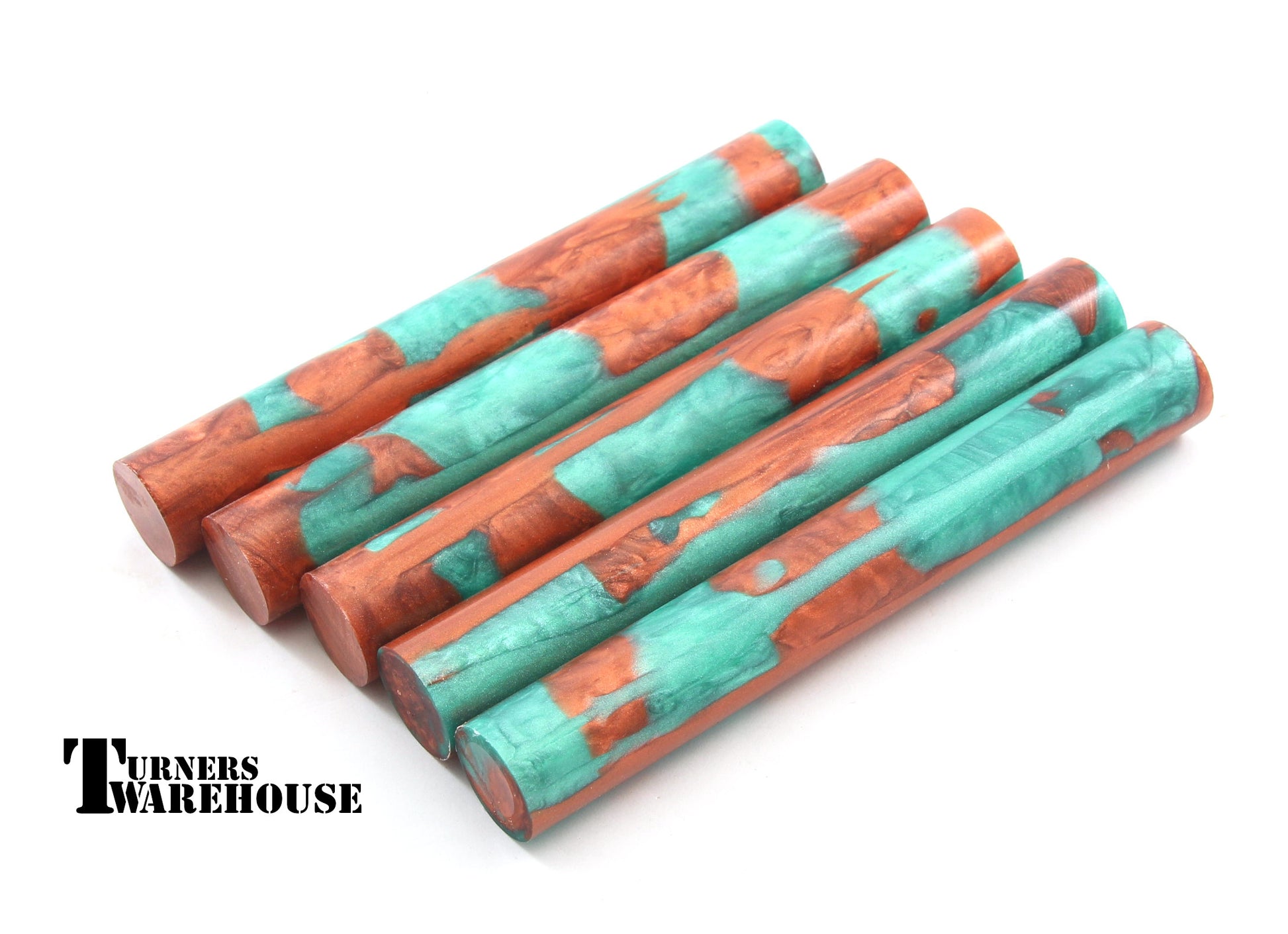 Top Choice Pen Blanks Copper and Teal Southwest