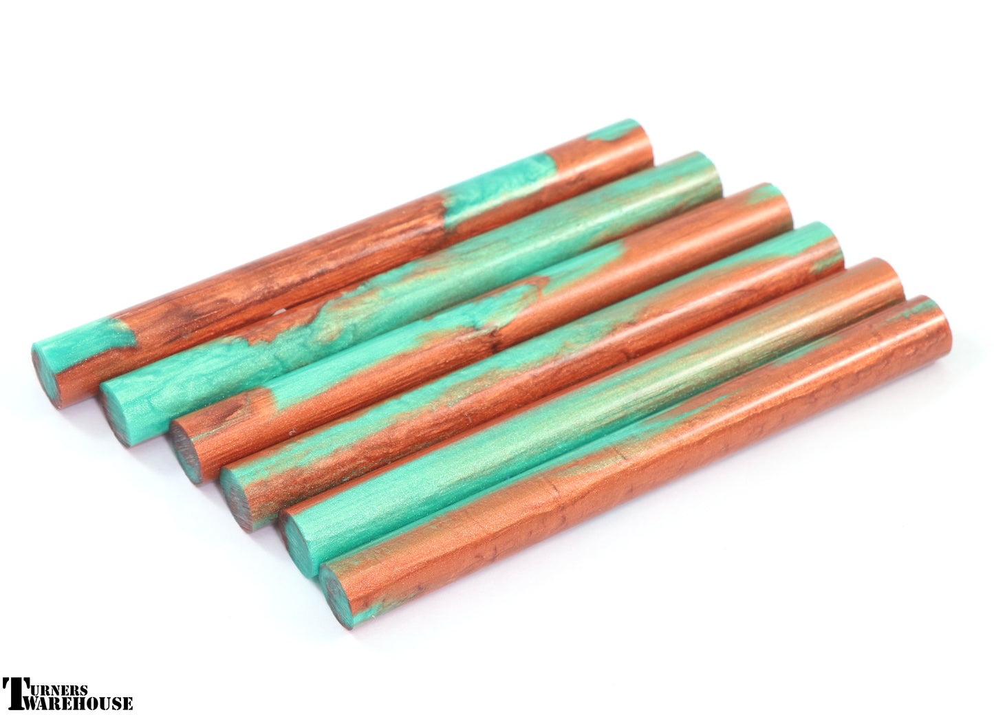 Top Choice Pen Blanks Copper and Teal Southwest