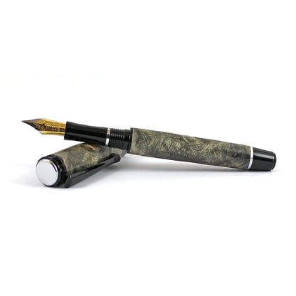 cyclone-fountain-pen-kit-with-black-chrome-fittings-and-chrome-accents