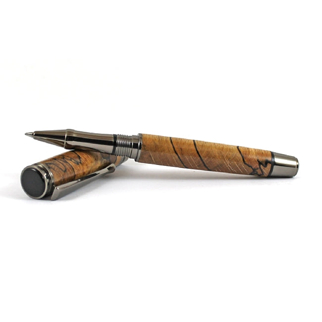 cyclone-rollerball-pen-kit-with-gunmetal-fittings-and-black-chrome-accents