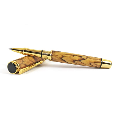 cyclone-rollerball-pen-kit-with-upgrade-gold-fittings-and-black-chrome-accents